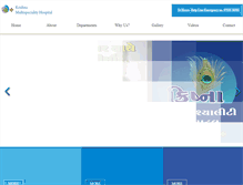 Tablet Screenshot of krishnahospitals.com